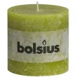 swieca pienkowa rustic zielony trzcinowy bolsius 100 100 mm