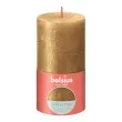 swieca pienkowa rustic zloty bolsius 130 68 mm
