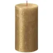 swieca pienkowa rustic zloty bolsius 130 68 mm