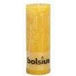 swieca pienkowa rustic zolta bolsius 190 68 mm