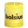 swieca pienkowa rustic zolta sloneczna bolsius 80 68 mm