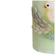 swieca pienkowa wielkanoc z kurczakiem seledynowy bartek candles 130 mm