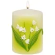 swieca pienkowa wielkanocna konwalia biala adpal 100 70 mm