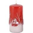 swieca pienkowa wigilijny wieczor czerwona adpal 120 58 mm