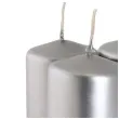 swieca pienkowa wotywna metallic srebrna bispol 80 38 mm 4 szt