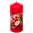 swieca pienkowa zapachowa scented cynamon i jablko czerwona bartek candles 60 120 mm