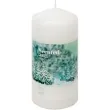 swieca pienkowa zapachowa scented mrozna sosna biala bartek candles 60 120 mm