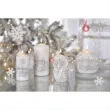 swieca pienkowa zimowe sowy biala bartek candles 60 130 mm