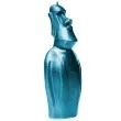 swieca posag moai niebieski metalik candellana