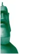swieca posag moai turkusowy candellana