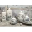 swieca renifery na kuli biala bartek candles 60 mm