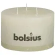swieca rustic 3 knoty kremowa bolsius 90 140 mm