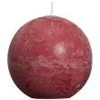 swieca rustic kula 80mm bordowa bolsius