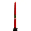 swieca stozkowa classic choinka czerwona adpal 29 cm