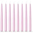 swieca stozkowa classic rozowa paw 24 cm 8 szt