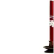 swieca stozkowa classic sniezynki czerwona adpal 29 cm