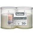 swieca w ozdobnym opakowaniu sparkle light bolsius 64 50 mm 2 szt