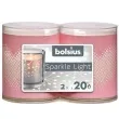 swieca w ozdobnym opakowaniu sparkle light serce bolsius 64 50 mm 2 szt