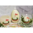 swieca wielkanoc jajko z barankiem zolta bartek candles 100 mm