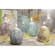 swieca wielkanoc jajko z zajaczkami tiffany bartek candles 100 mm