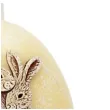 swieca wielkanoc jajko z zajaczkami zolty bartek candles 100 mm