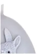 swieca wielkanoc jajko z zajaczkiem szaro rozowa bartek candles 100 mm