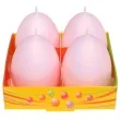 swieca wielkanoc matowe jajka rozowy bartek candles 60 mm 4 szt