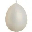 swieca wielkanoc matowe jajko ecru bartek candles 100 mm