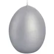 swieca wielkanoc matowe jajko szary bartek candles 100 mm