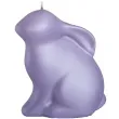 swieca wielkanoc matowy zajaczek fioletowy bartek candles 75 mm