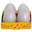 swieca wielkanoc pastelowe jajko szary bartek candles 60 mm 4 szt