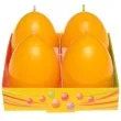 swieca wielkanoc pastelowe jajko zolta bartek candles 60 mm 4 szt