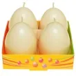 swieca wielkanoc pastelowe jajko zolty bartek candles 60 mm 4 szt