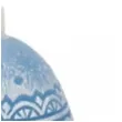 swieca wielkanoc pisanka koronkowa niebieska bartek candles 50 mm