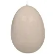 swieca wielkanocne jajko lakierowane kremowe adpal 140 100 mm