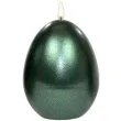 swieca wielkanocne jajko metalic zielona adpal 9cm