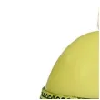 swieca wielkanocne jajko z koronka zielona adpal 14cm