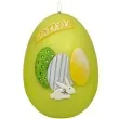 swieca wielkanocne jajko z pisankami zielona adpal 14cm