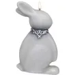 swieca wielkanocny zajac marmur szara adpal 150 90 mm