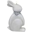 swieca wielkanocny zajac marmur szara adpal 190 110 mm