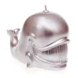 swieca wieloryb metaliczna srebrna jasna candellana