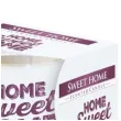 swieca zapachowa w graficznym szkle sweet home bispol 7 cm