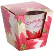 swieca zapachowa w szkle christmas flower poinsencja bartek candles 80 90 mm