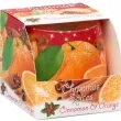 swieca zapachowa w szkle christmas spices pomarancza i cynamon bartek candles 80 mm