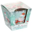 swieca zapachowa w szkle zimowe sowy winter stories bartek candles 80 90 mm