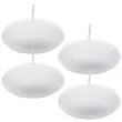 swiece plywajace classic bialy partydeco 8 cm 4 szt