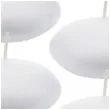 swiece plywajace dysk bialy partydeco 8 cm 4 szt