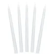 swiece stozkowe classic pastel bialy 24cm 10 szt