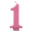 swieczka cyferka 1 rozowa godan