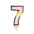 swieczka cyferka z brokatem 7